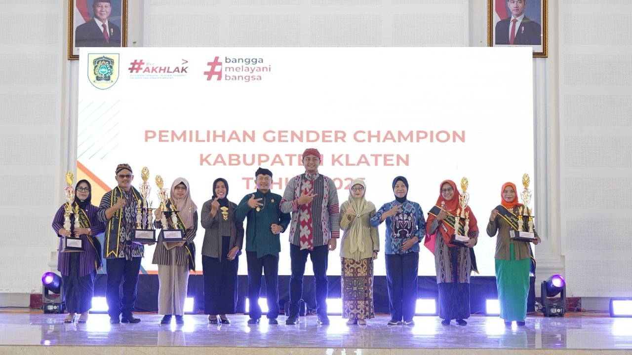 Gantiwarno Berprestasi ; Camat Gantiwarno Sabet Juara 1 Gender Champion