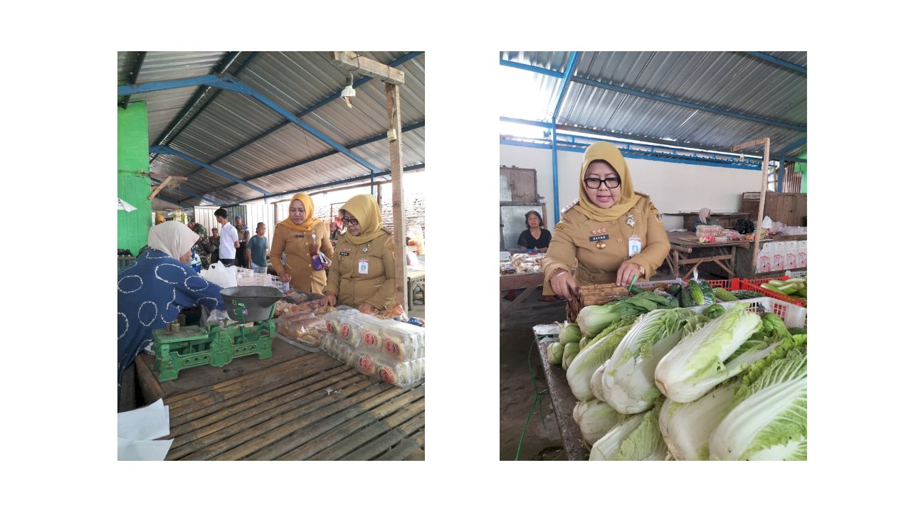 Pastikan Keamanan Pangan Warga, Forkopimcam dan Puskesmas Sidak Pasar Jelang Natal dan Tahun Baru 2025/2026