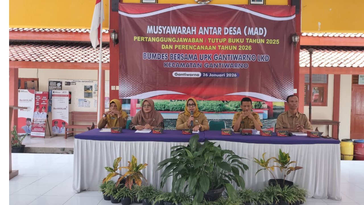Camat Gantiwarno Buka Musyawarah Antar Desa (MAD) BUMDes dan UPK Tahun 2025–2026