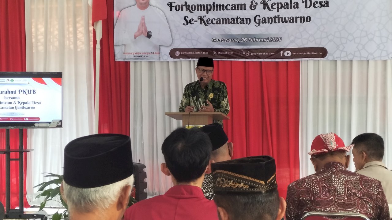 Silaturahmi PKUB Bersama Forkompimcam dan Kepala Desa, Perkuat Kerukunan Umat di Gantiwarno