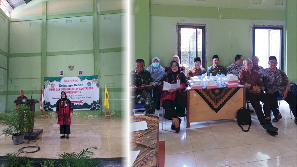 Pererat Silahturahmi Pasca Idul Fitri, Camat Gantiwarno Hadiri Halal Bi Halal PWRI & IPPK Kecamatan Gantiwarno 