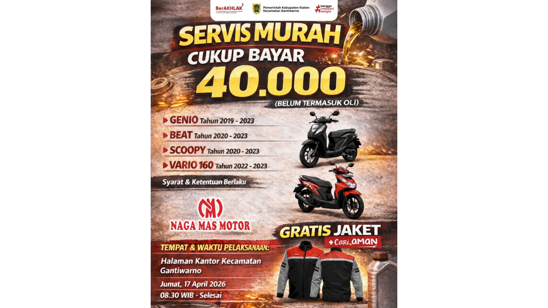 PROMO SERVIS MURAH KHUSUS HONDA