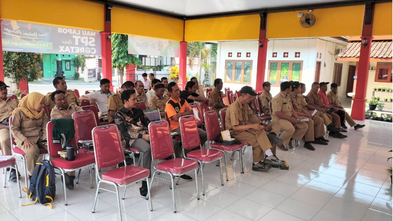 Camat Gantiwarno Sampaikan Progres Capaian PBB-P2 Masing-Masing Desa