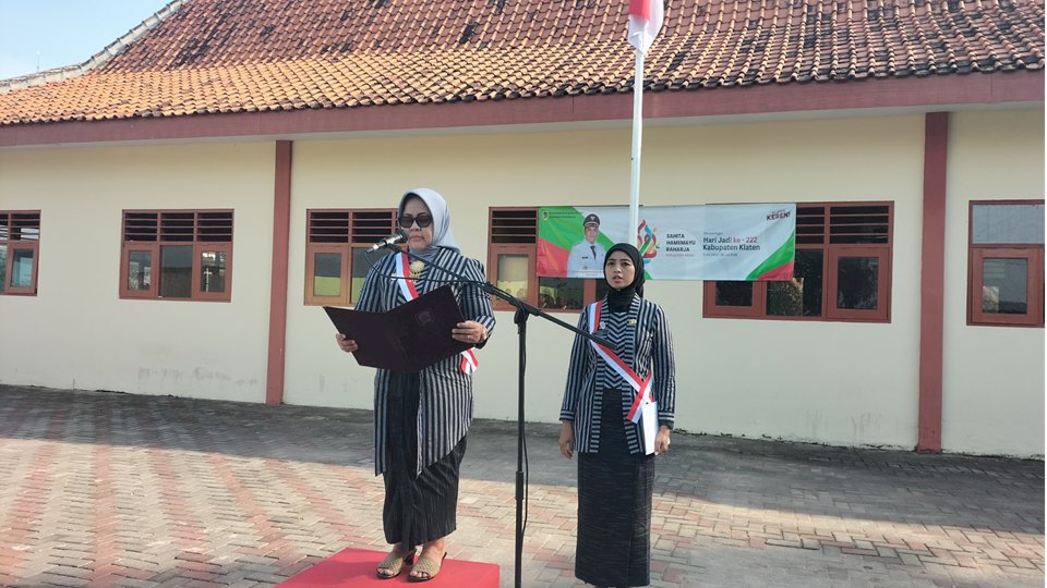 Kecamatan Gantiwarno Gelar Upacara Peringatan Hari Jadi ke-222 Kabupaten Klaten