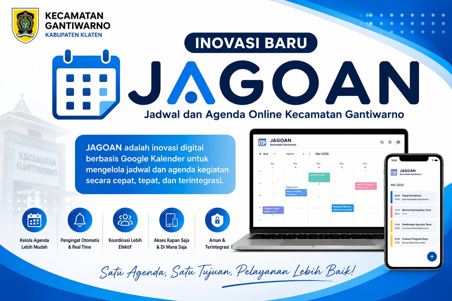 Kelola Agenda Lebih Mudah dan Efisien dengan JAGOAN Kecamatan Gantiwarno