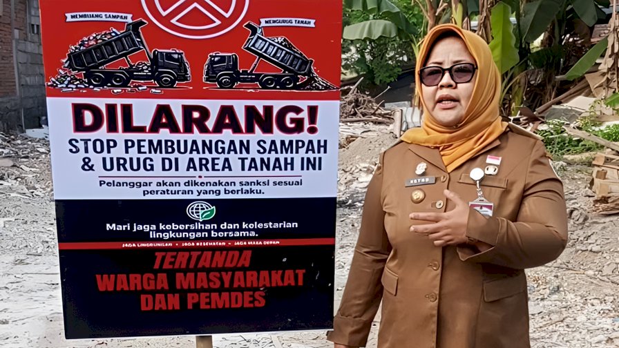 Respons Cepat Aduan Lapor Mas Bup, Camat Gantiwarno Tinjau Lokasi Dugaan Pembuangan Sampah