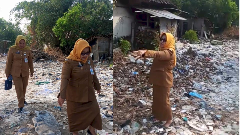Respons Cepat Aduan Lapor Mas Bup, Camat Gantiwarno Tinjau Lokasi Dugaan Pembuangan Sampah
