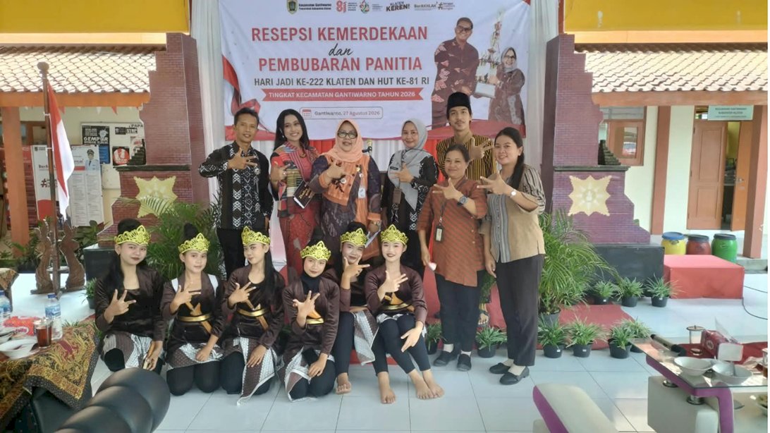 Resepsi Kemerdekaan dan Pembubaran Panitia HUT ke-81 Kemerdekaan RI Tingkat Kecamatan Gantiwarno Tahun 2026